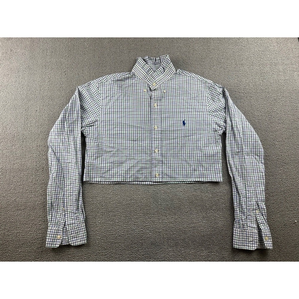 Reworked Polo Ralph Lauren Button-Down Shirt Men S Multi Color Cotton Preppy‎